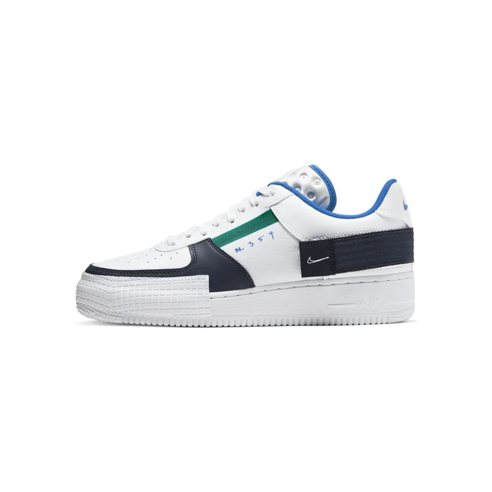 Nike Air Force 1 Type White Obsidian White/Obsidian-Photo Blue-White (CQ2344-100)