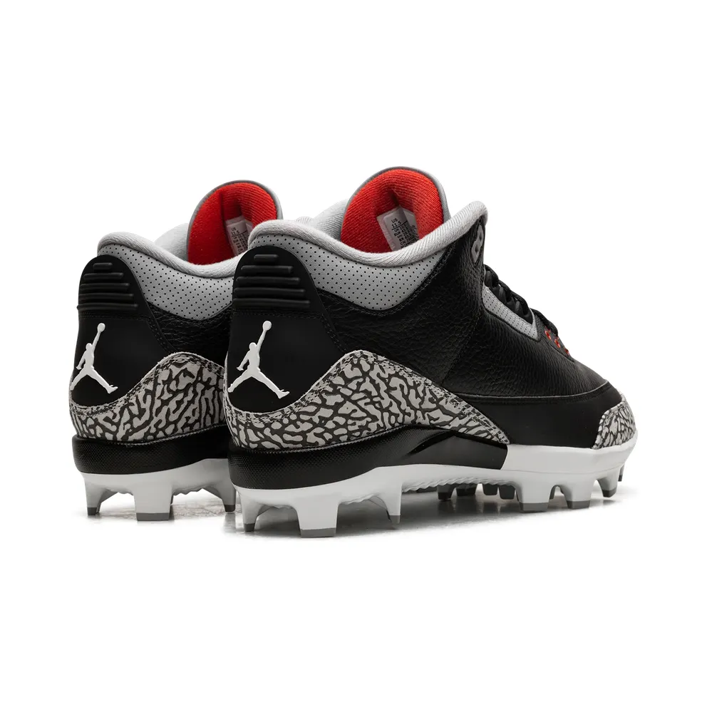 Air Jordan 3 Cleats “Black Cement” (FZ8627-001)