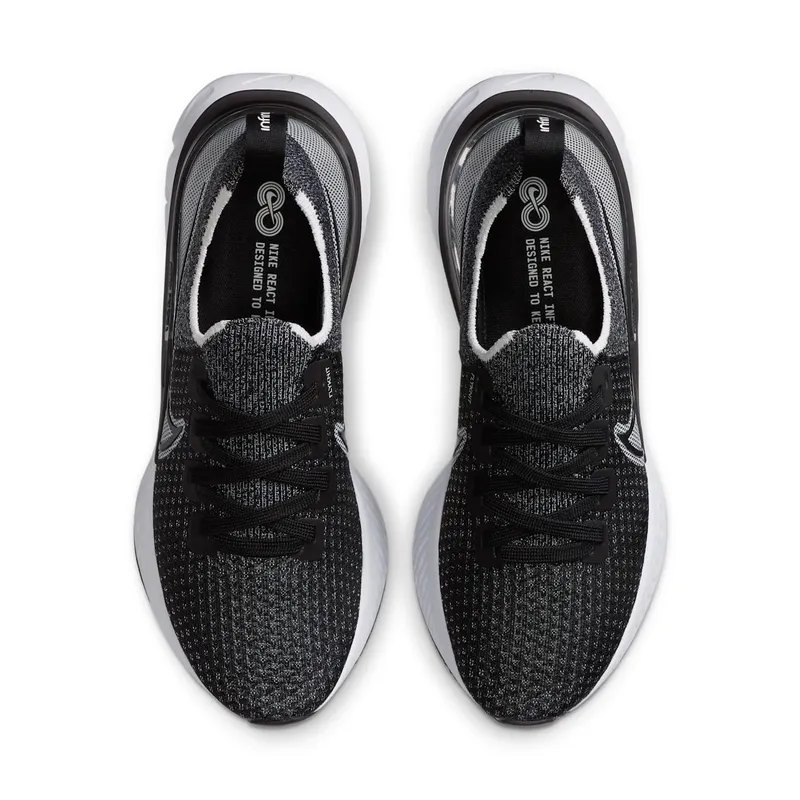 Nike React Infinity Run Flyknit Black White (CD4372-012)