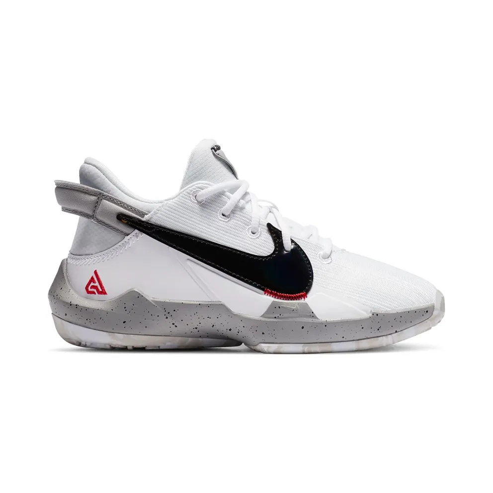 Nike Zoom Freak 2 White Cement (PS) White/White-University Red-Grey Fog (CN8576-100)