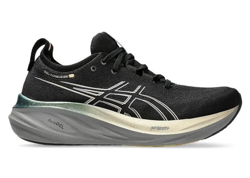 ASICS Gel-Nimbus 26 Platinum Black Champagne (1011B922-001)