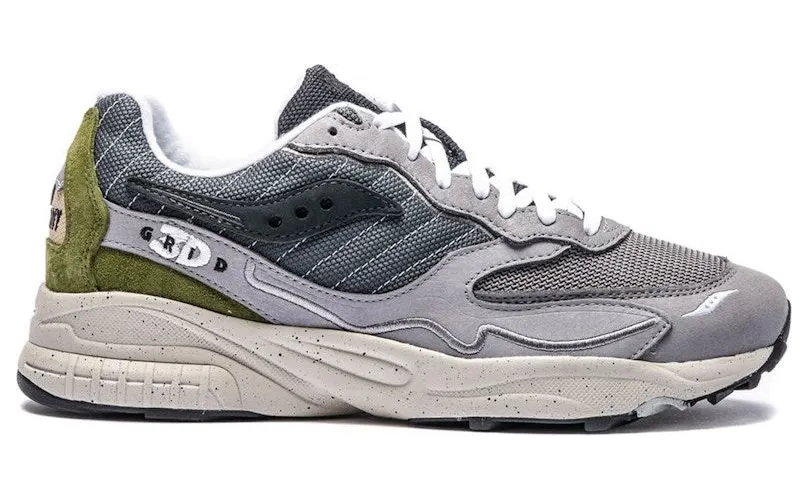 Saucony 3D Grid Hurricane Premium Dark Grey Olive Green
