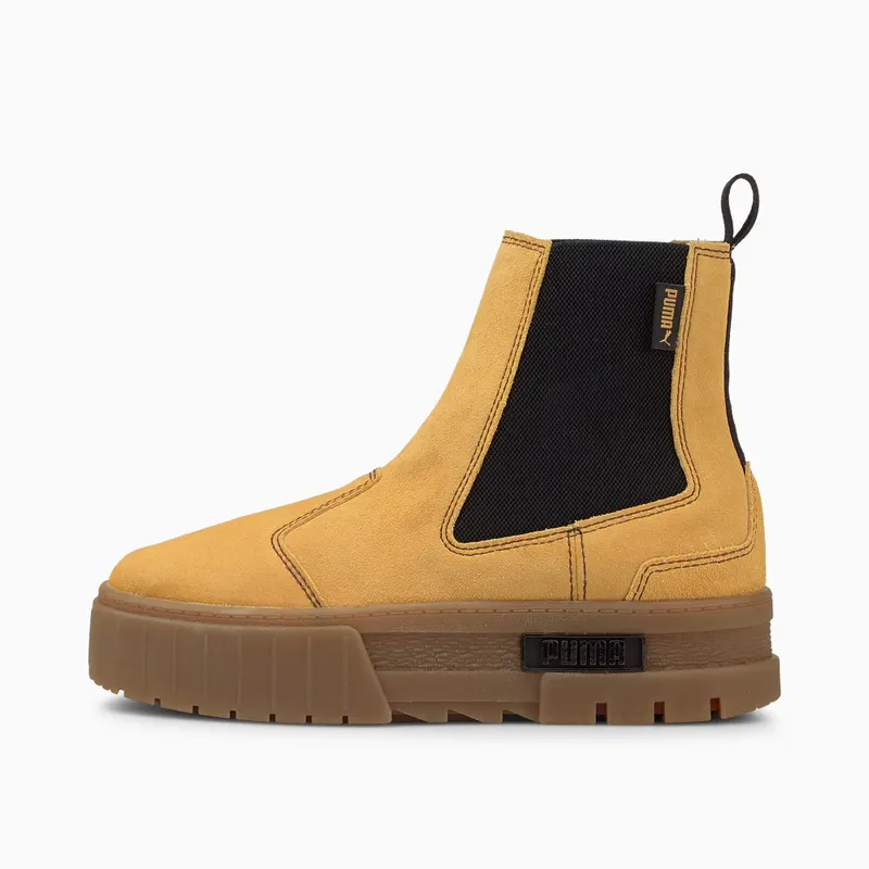 Puma Mayze Chelsea Suede Shoes Brown (382829-04)
