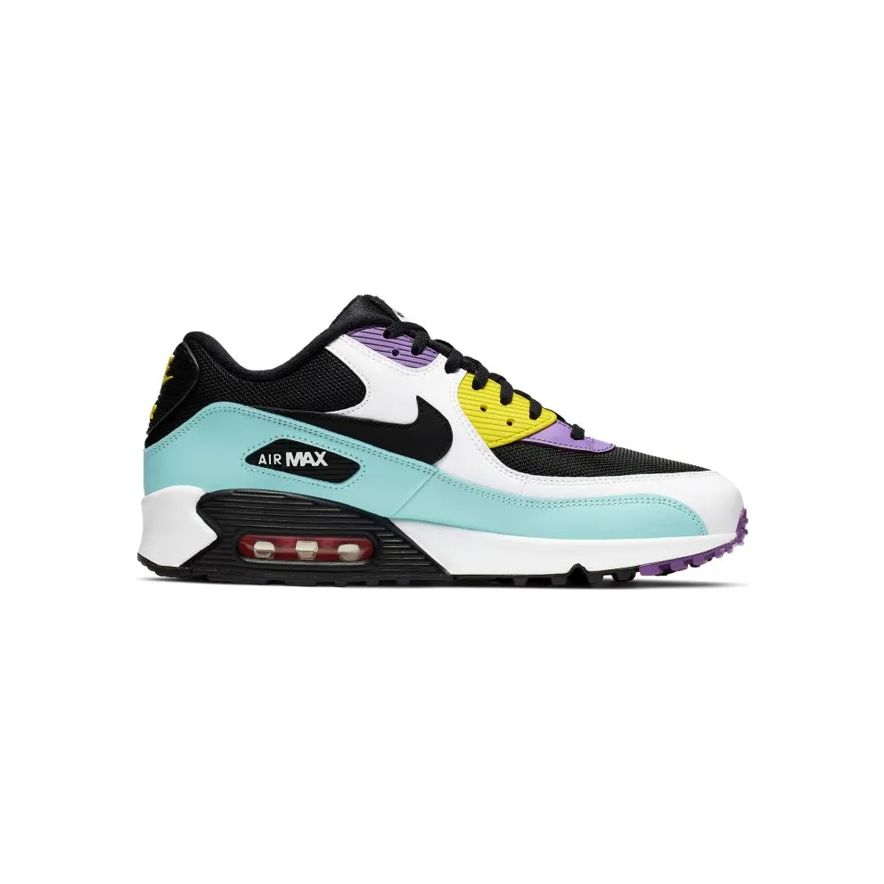 Nike Air Max 90 Black Bright Violet White Black/Bright Violet-Pink Blast-White (AJ1285-024)