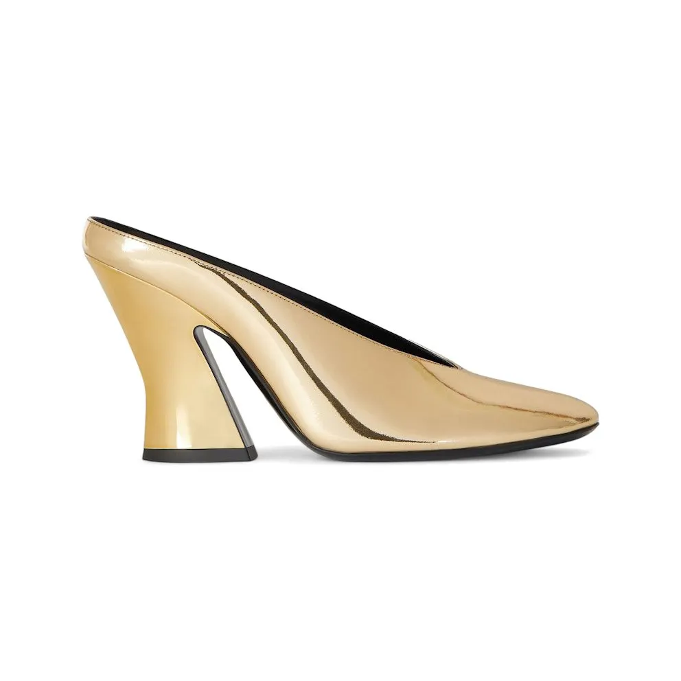 Givenchy Shark Sculpted Mule 95mm Heel Golden (BE4044E2DD-715)