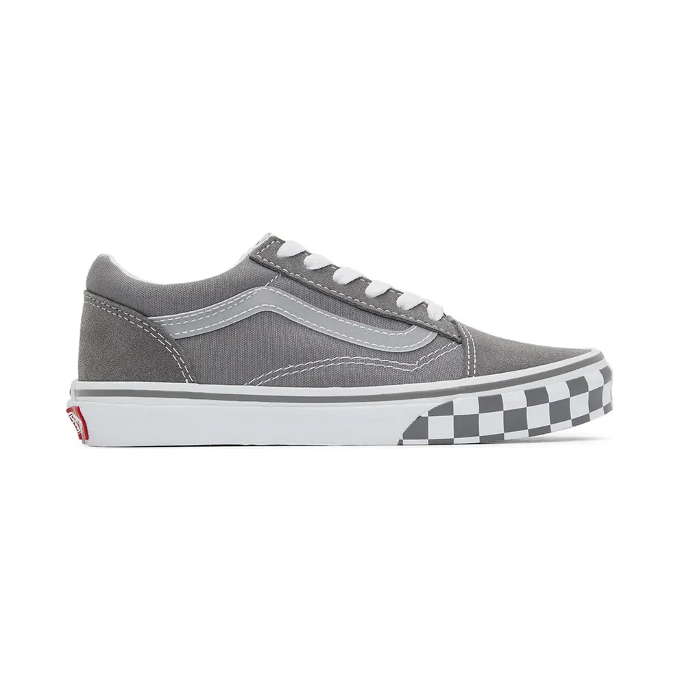 Vans Kids Grey Checkerboard Old Skool Big Kids Sneakers (VN0A5EE6AC11)