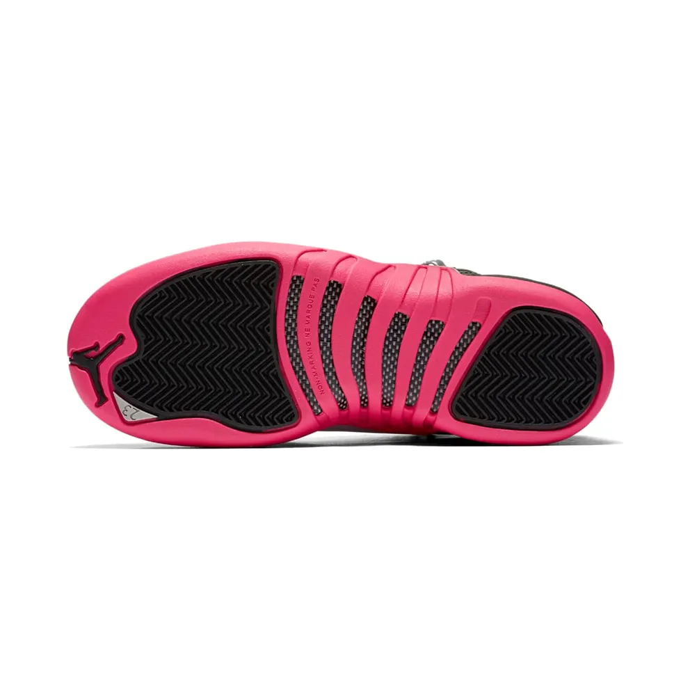 Jordan 12 Retro Black Deadly Pink (GS) Black/Deadly Pink-Metallic Silver (510815-026)