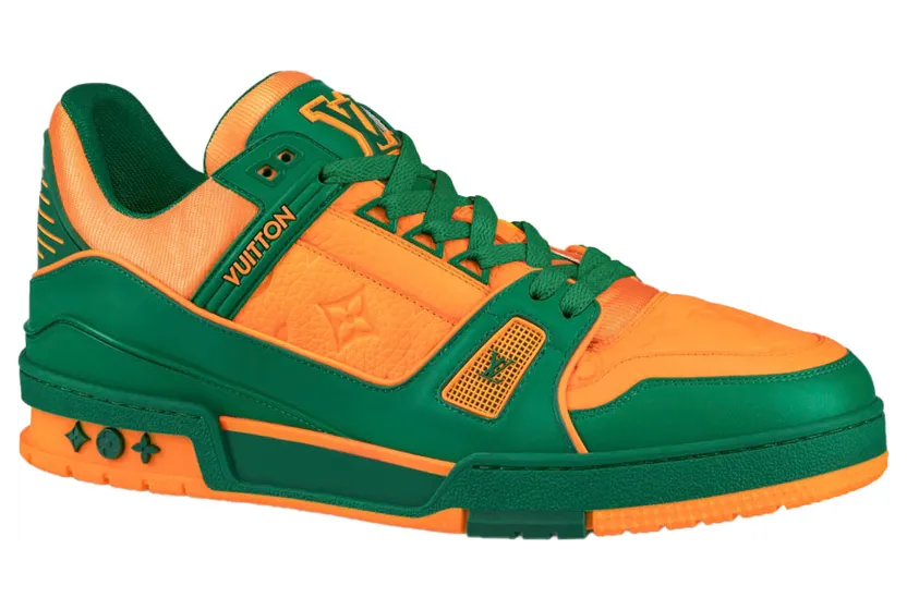 Louis Vuitton Trainer Green Orange (1A8WFY)