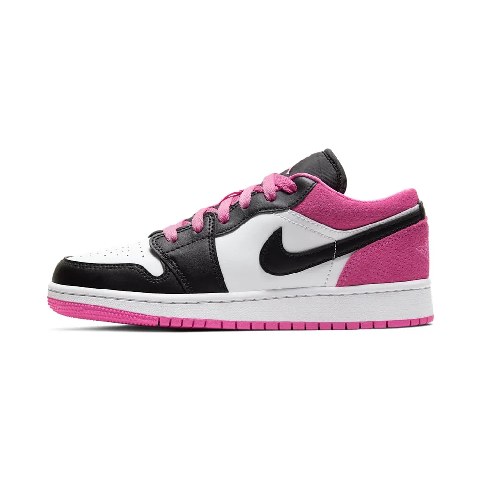 Jordan 1 Low Black Active Fuchsia (GS)