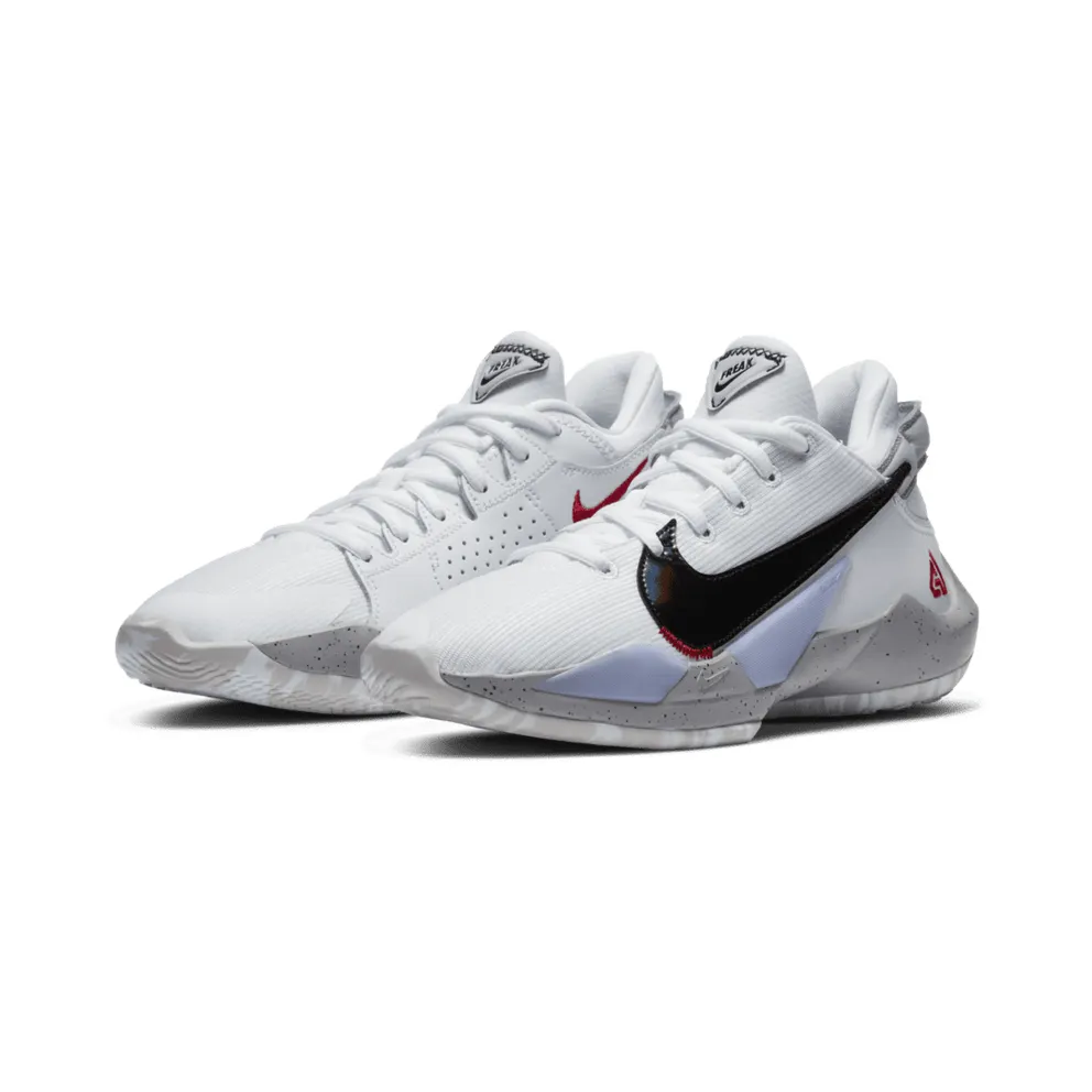 Nike Zoom Freak 2 White Cement (GS) White/White-University Red-Grey Fog (CN8574-100)