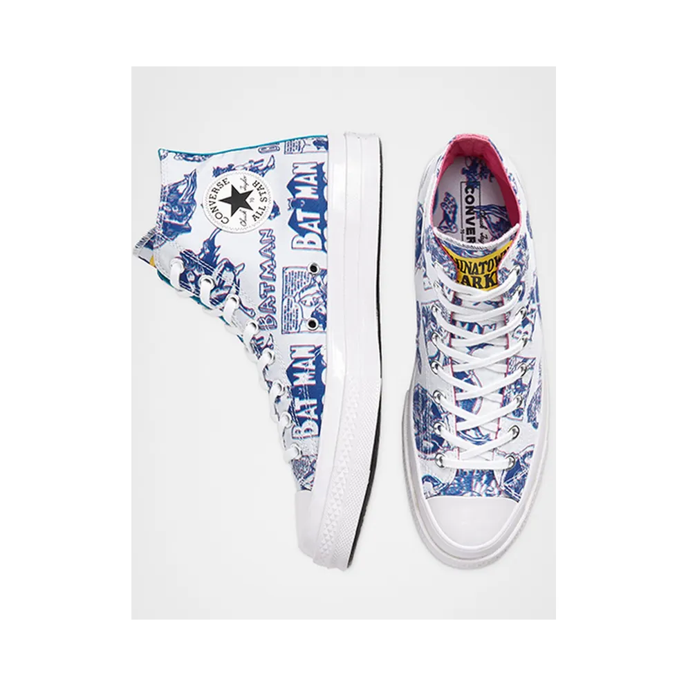 Converse Chuck Taylor All-Star 70s Hi Chinatown Market x Batman White Mouse/White-Purple (167512C)