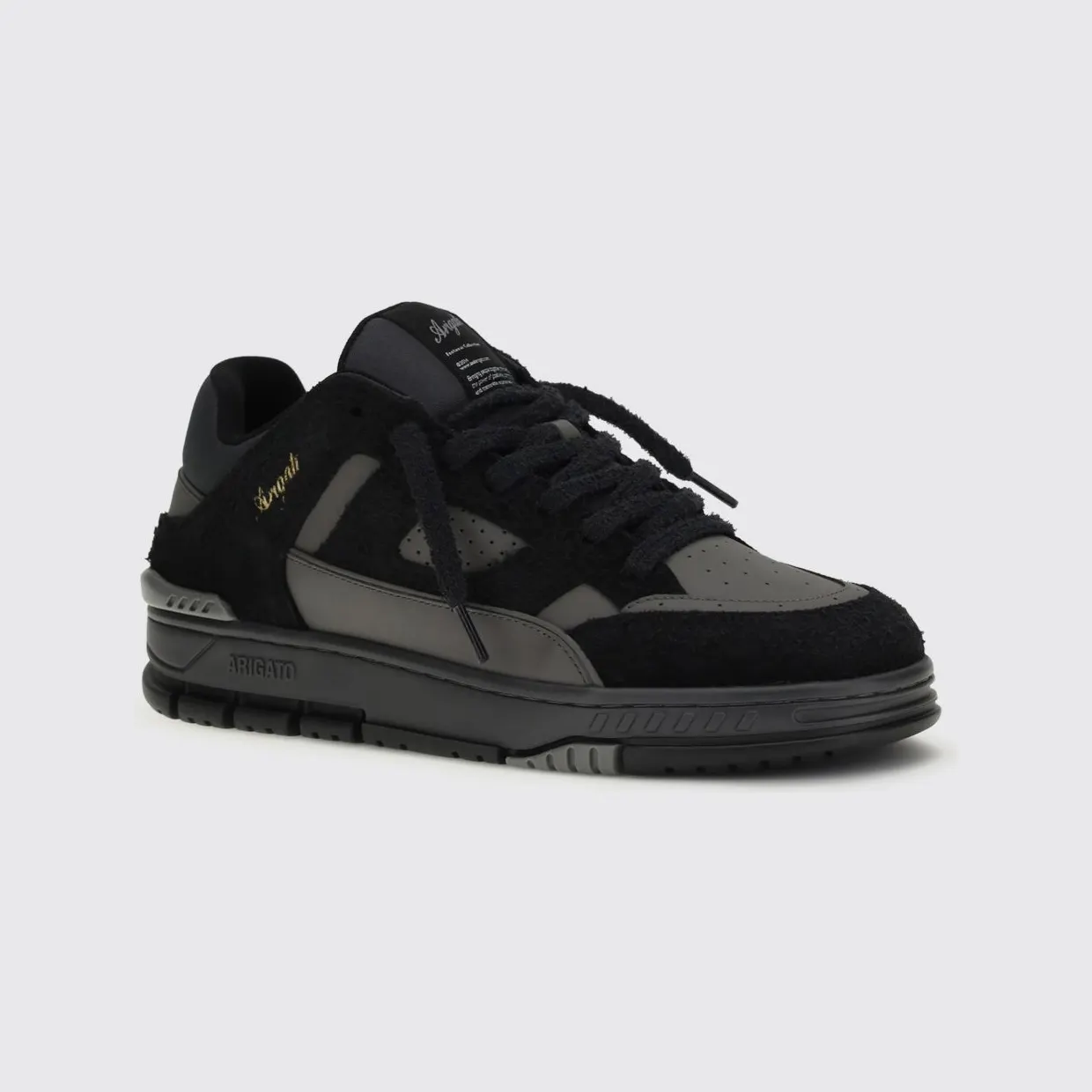 Axel Arigato Area Lo Fluffy Leather Sneakers Black (F3592001)