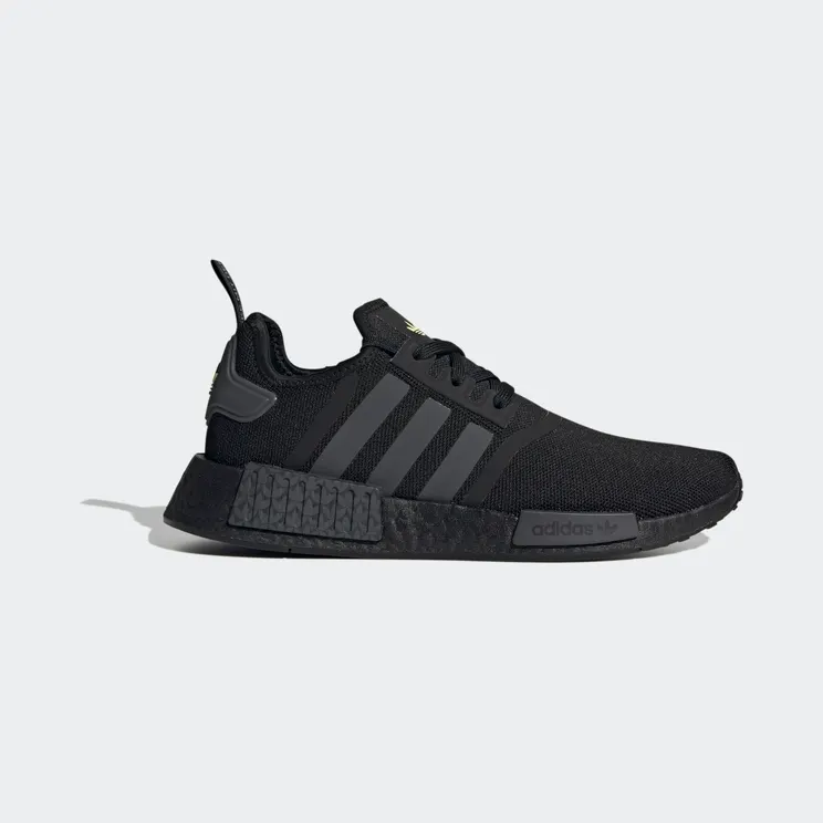 adidas NMD_R1 Shoes Core Black / Grey Six / Solar Yellow (GY7367)