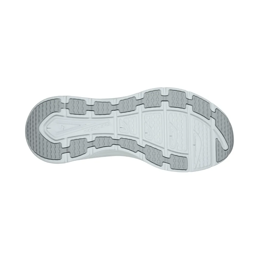 Skechers Relaxed Fit: D’Lux Walker Timeless Path “White / Silver (149312 Wsl)” (149312WSL)