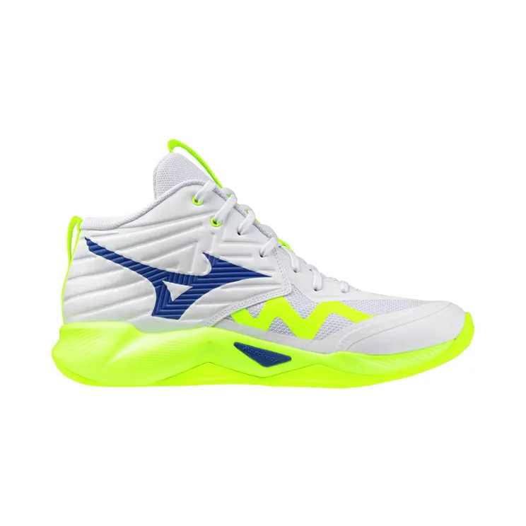 Mizuno Wave Momentum Pro Mid White Lightning Yellow Dazzling Blue (V1GA254539)