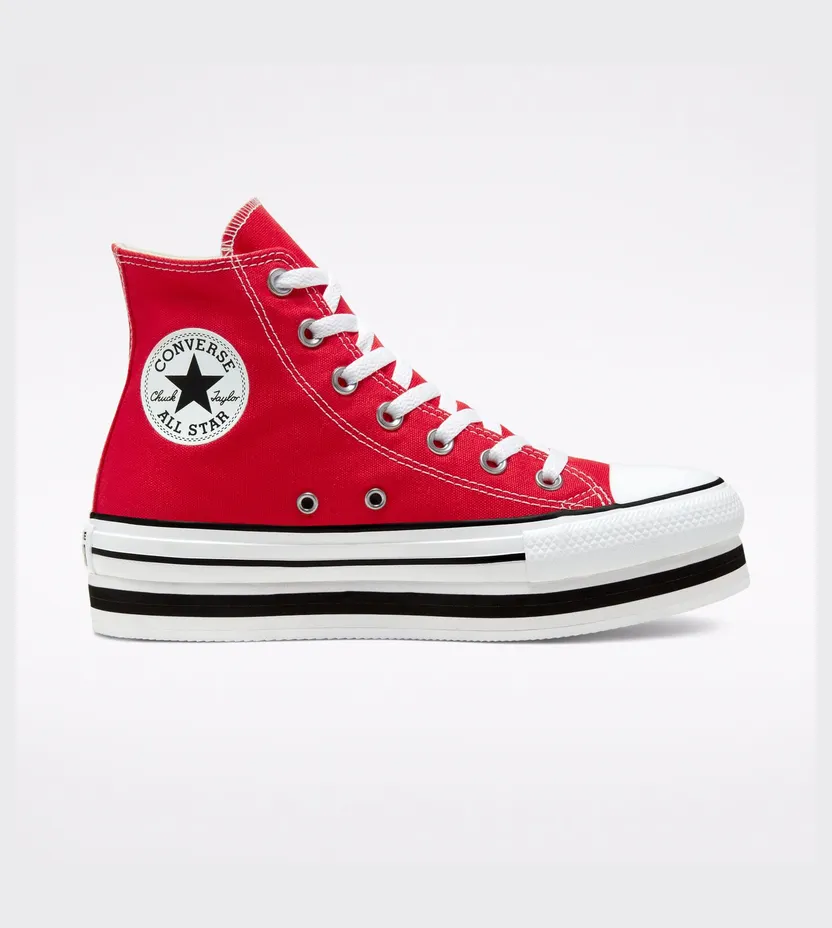 Converse Everyday Platform Chuck Taylor All Star High Top University Red/white/black (567996C)