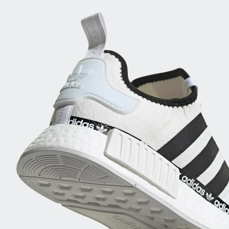 Adidas NMD_R1 ‘Logo Strip – Cloud White’ Cloud White/Core Black/Cloud White (FV8727)
