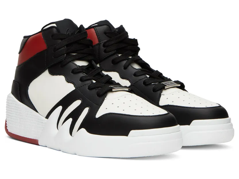 Giuseppe Zanotti Black & Red Talon Sneakers (RU20022-93082) (4)