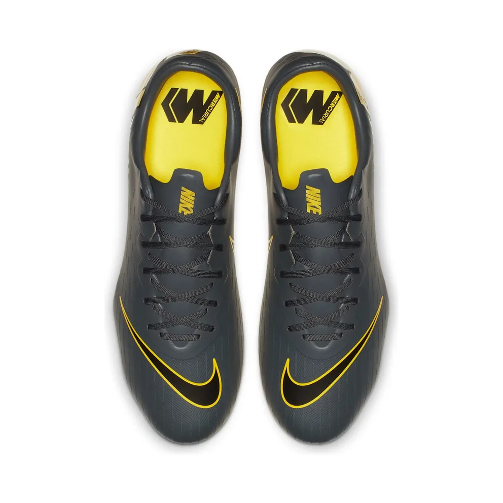 Nike Mercurial Vapor 12 Pro FG Dark Grey Opti Yellow Dark Grey/Opti Yellow-Black (AH7382-070)