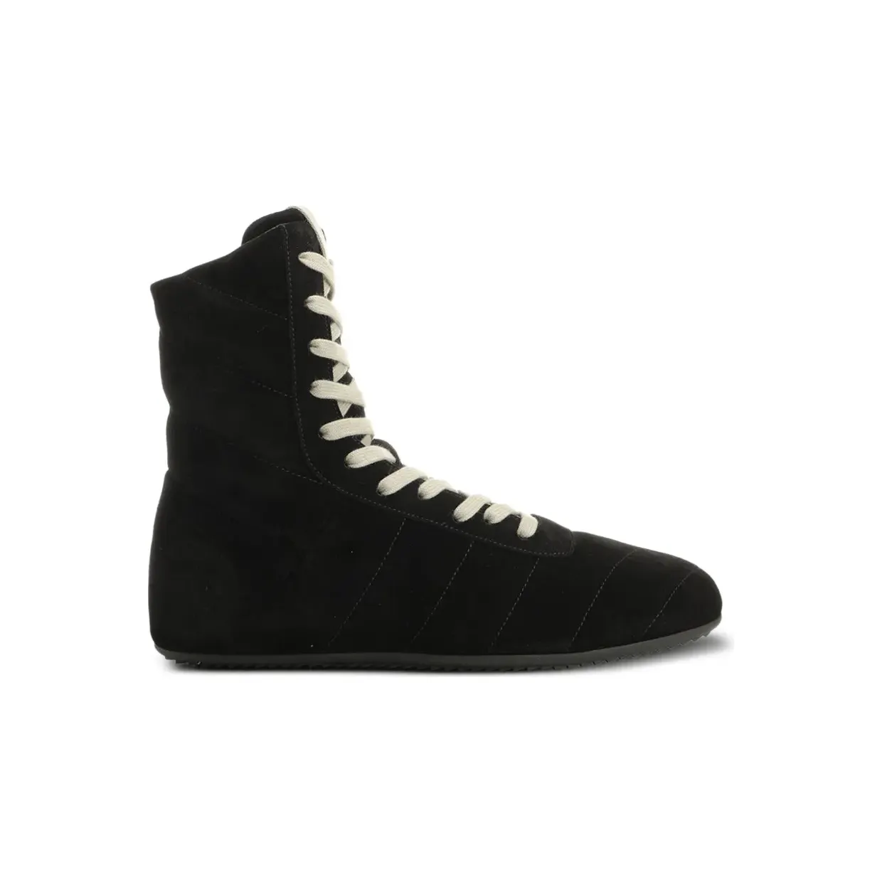 Rick Owens High-Top-Sneakers mit Chevron-Steppung “Black” (RU02F4879)