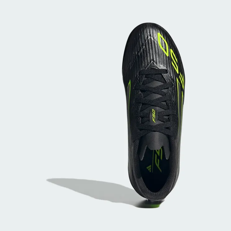 adidas F50 League Turf Core Black Iron Metallic Lucid Lemon (JH9999)