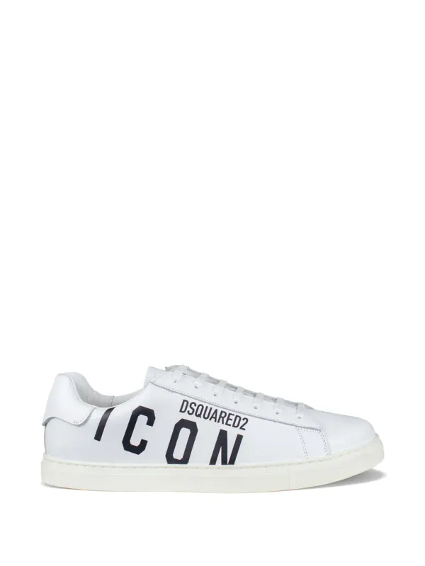 DSQUARED2 Icon leren low-top – White (SNM000501503204)