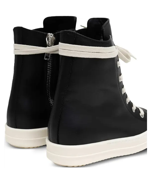 Rick Owens Tower Leather High-top “Black/White” (RP02F5890 LCO 911) (3)