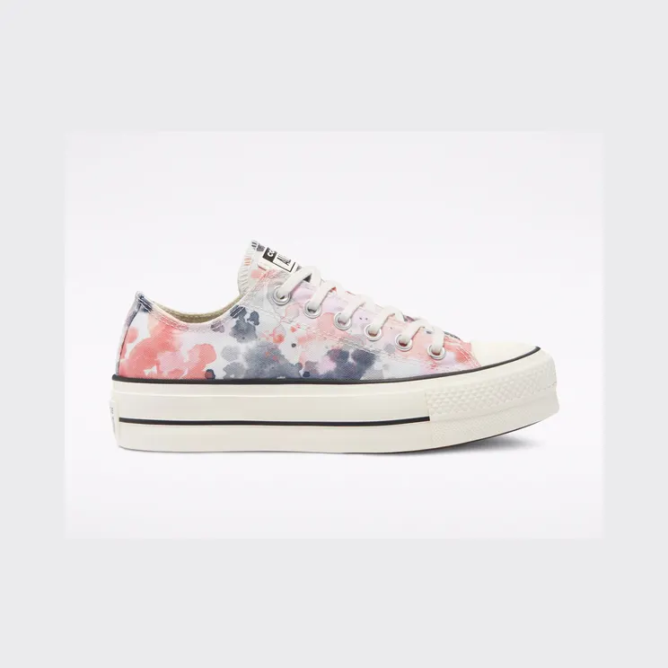 Converse Festival Platform Chuck Taylor All Star Low Top Egret/terracotta Pink/black (570970C)