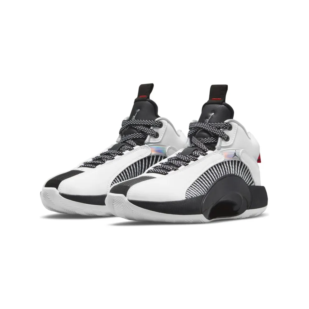 Jordan XXXV White Metallic Silver Black (GS) (CQ9433-101)
