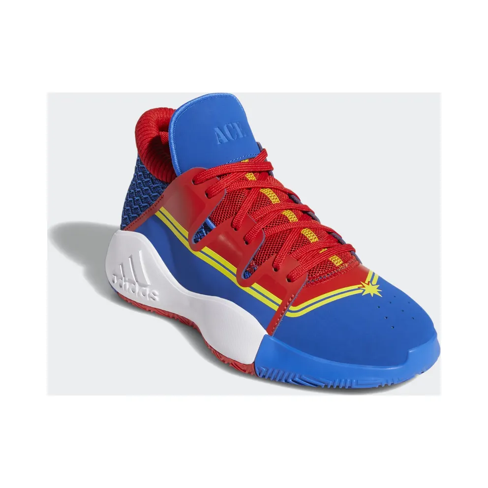 adidas Pro Vision Marvel Captain Marvel (Youth) Blue/Red Solid/Bright Yellow (EG2628)