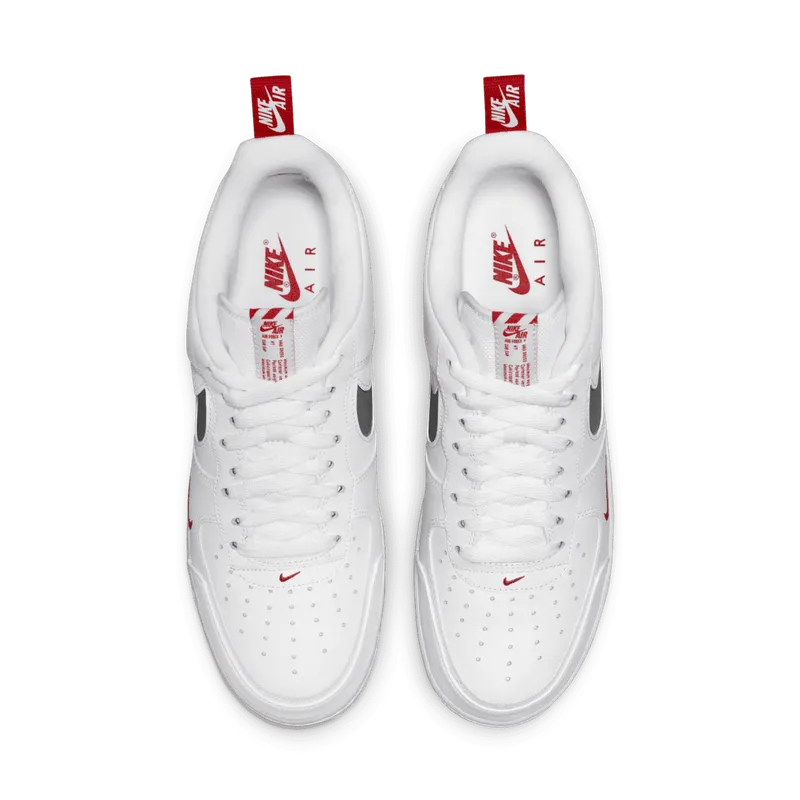 Nike Air Force 1 Low Reflective Swoosh White University Red (DO6709-100)
