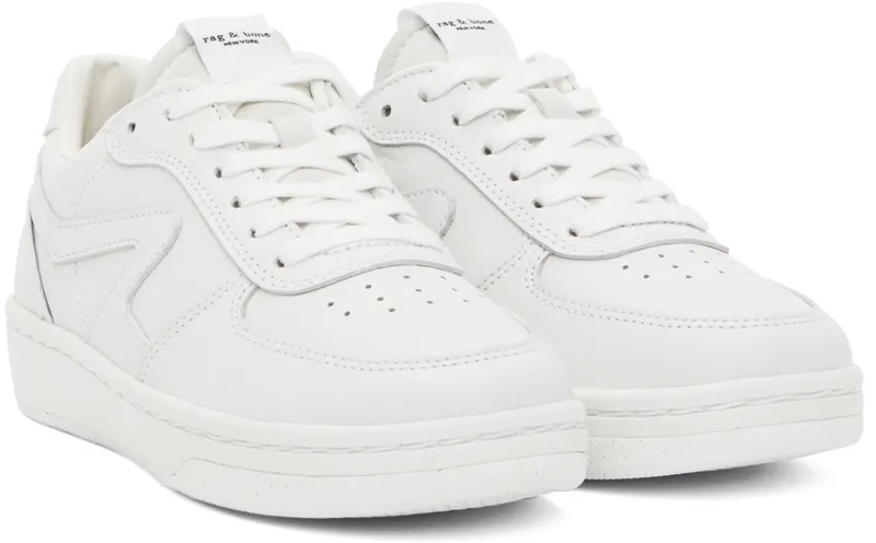 rag & bone White Retro Court Low-Top (WFF22FF011QQ11)