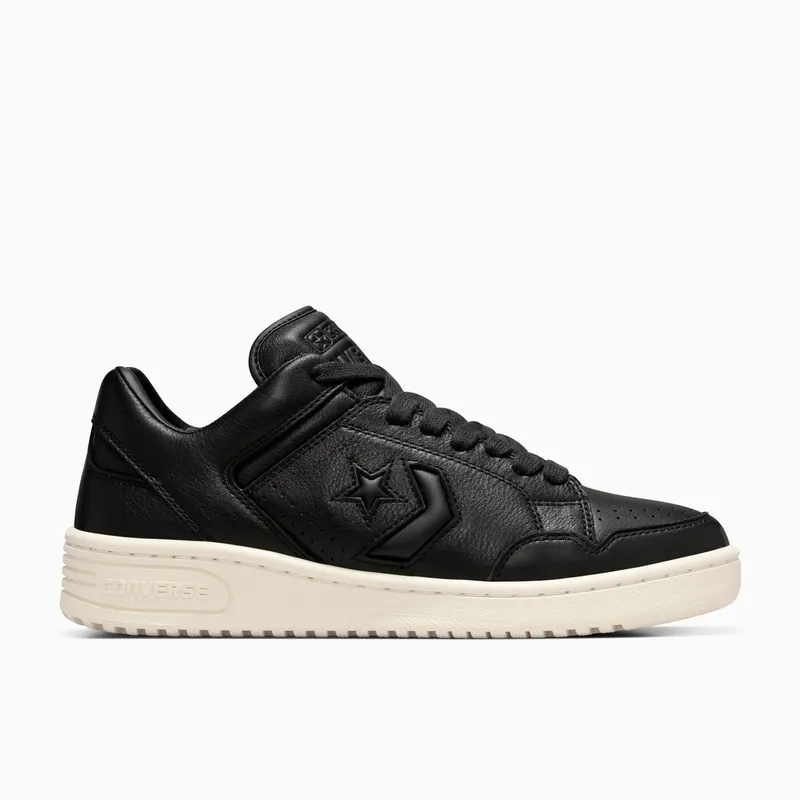Converse Weapon Mono Leather Black/Black/Natural Ivory (A12485C)