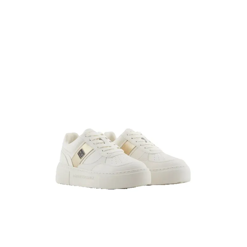 Armani Exchange Armani sneaker Off White+Pale Gold (XDX176XV917T77940)