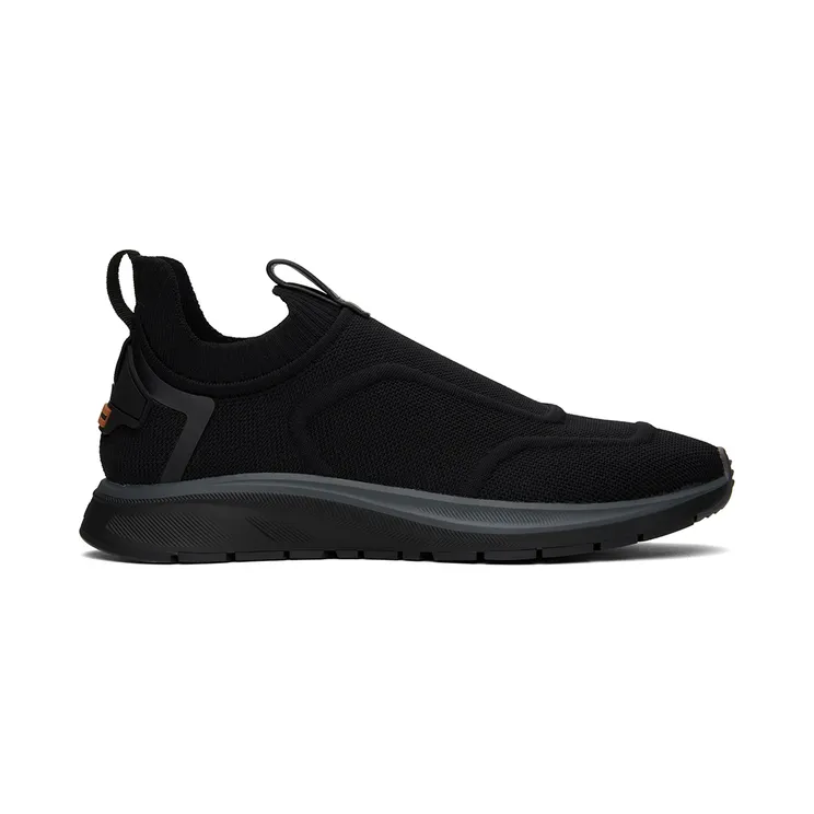 ZEGNA Black Slip-On Sneakers (LHUTS-S5482Z)