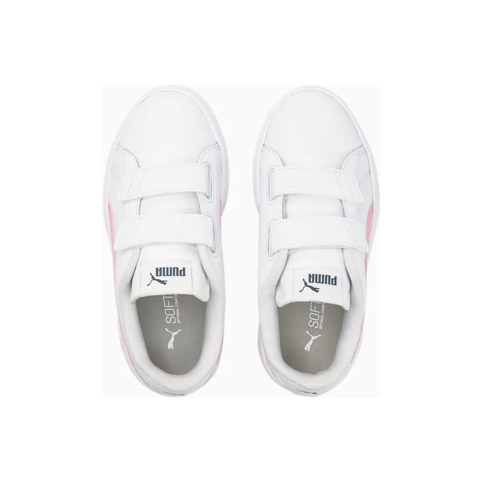 Puma Smash v2 Leather sportscchoenen White/Pink (365173-35)