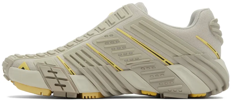 Diesel Beige & Yellow S-Prototype Low-Top Sneakers (Y02876P4462H9013)