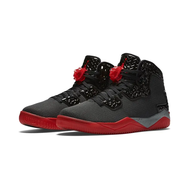 Jordan Air Spike Forty PE ‘Black Fire Red’ Black/Fire Red-Cement Grey (807541-002)