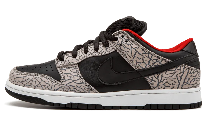 Nike Supreme x Dunk Low Pro SB ‘Black Cement’ Black/Black-Cement Grey (304292-131)
