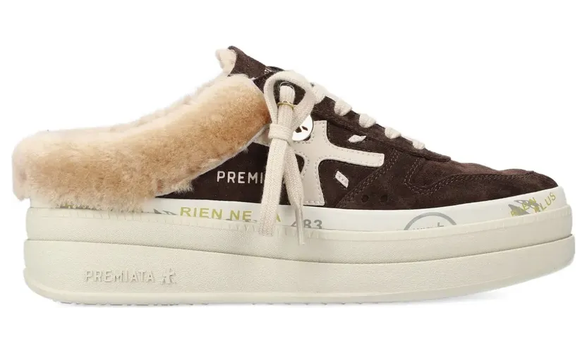 Premiata Mocil 7851M lammy met plateauzool “Brown” (MICOL7851M)