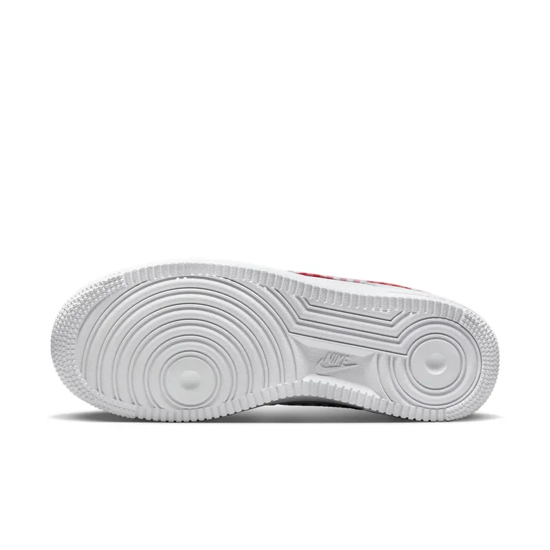 Nike Air Force 1 Low ’07 Essential White Mystic Red Gingham (DZ2784-101)