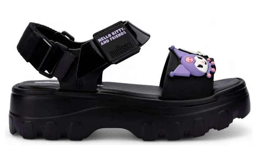 Melissa Kick Off Sandal Hello Kitty and Friends Black (37876-BS172)