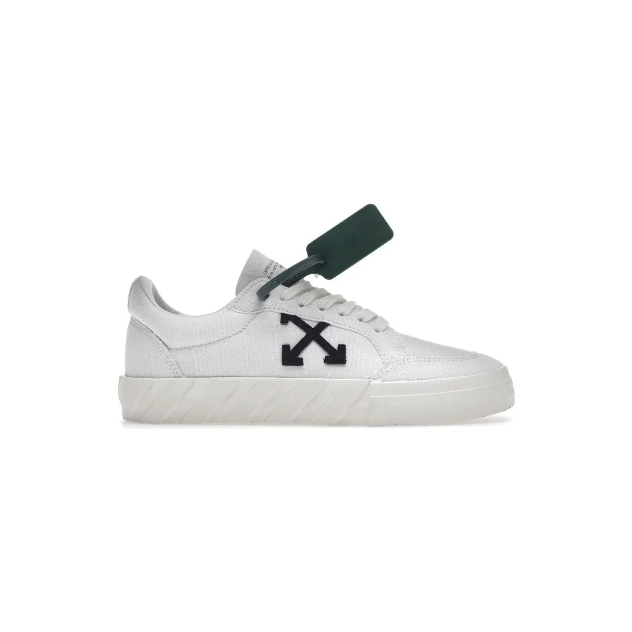 OFF-WHITE Vulc Low Canvas White Black (OMIA085C99FAB0020110) (2)