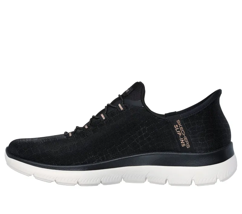Skechers Slip-ins: Summits – Classy Night Sneaker Black/Roos Gold