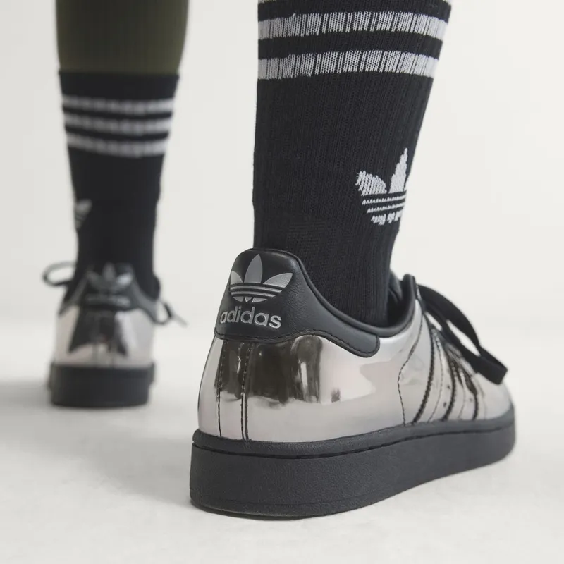 Adidas SUPERSTAR II Shoes Core Black / Core Black / Silver Metallic (KJ7128)