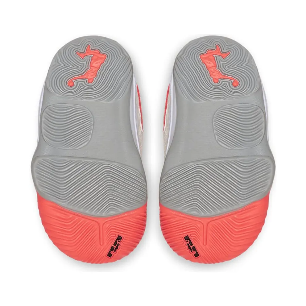 Nike LeBron 16 Whte Hot Lava (TD) White/Hot Lava-Flat Silver (CK3950-100)
