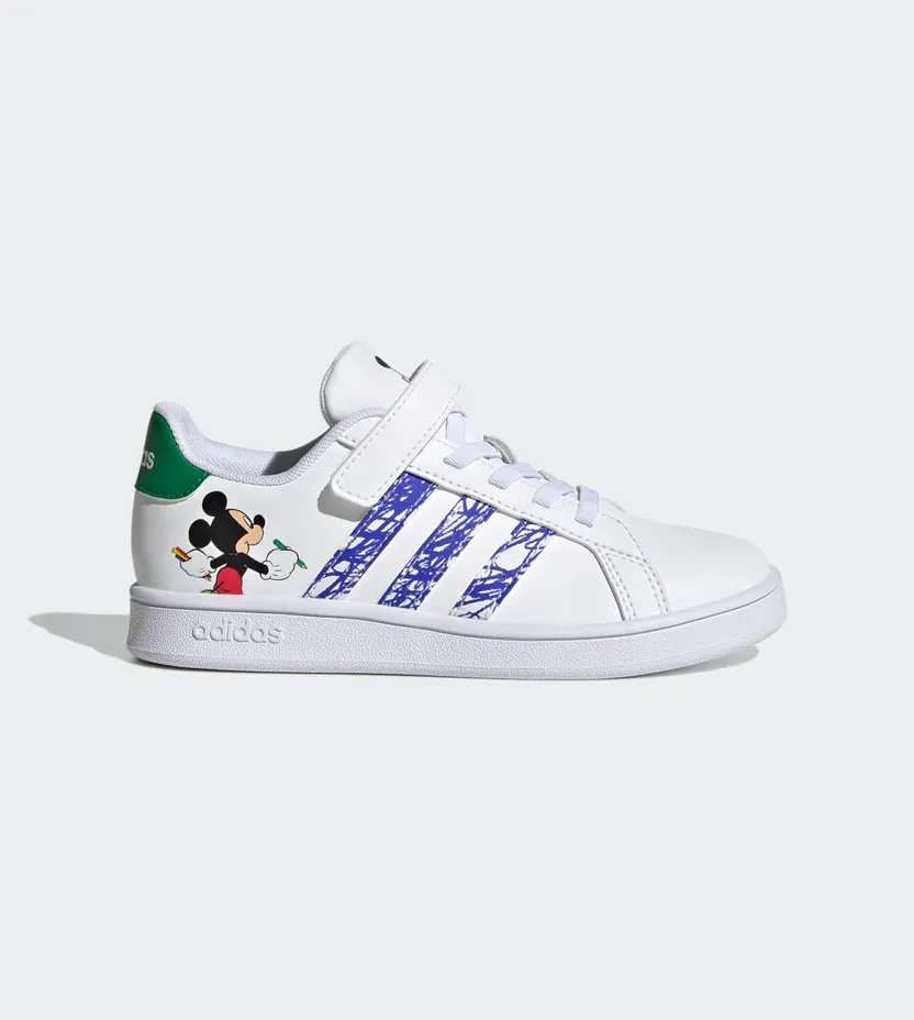adidas adidas x Disney Mickey Mouse Grand Court Cloud White / Sonic Ink / Green (GZ3319)