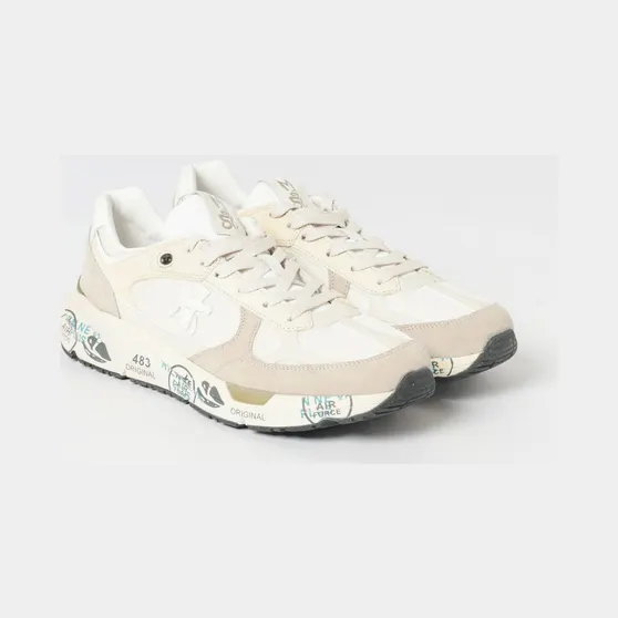 Premiata Mase Suede and Canvas Sneakers Hazel (MASE258018)