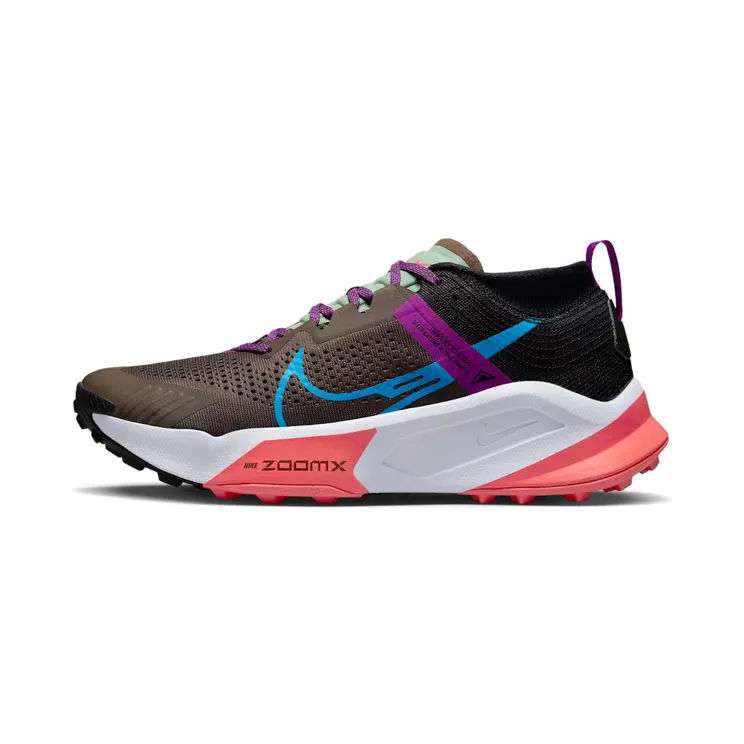 Nike ZoomX Zegama Brown “Ironstone / Black / Vivid Purple / Laser Blue” (DH0623-002)