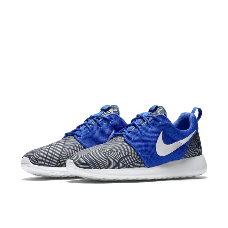 Nike Roshe One Print Racer Blue Racer Blue/White-Blue Grey-Blue Lagoon (655206-416)